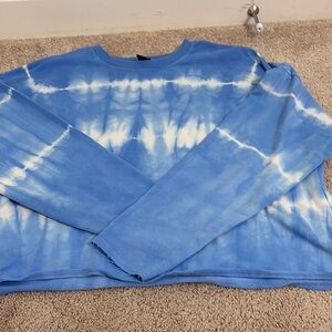 Blue Tie-Dye Men's Sweater
